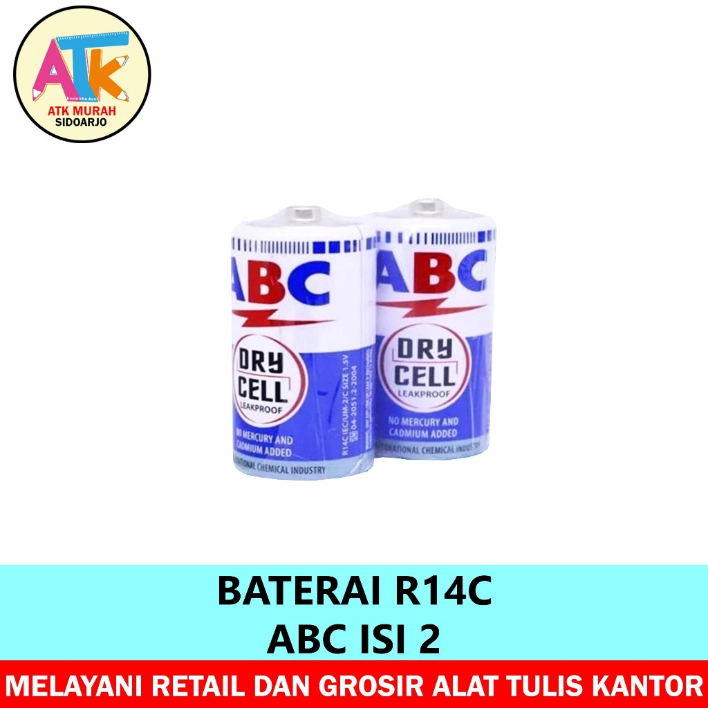 Jual BATERAI R14C ABC BIRU | Shopee Indonesia
