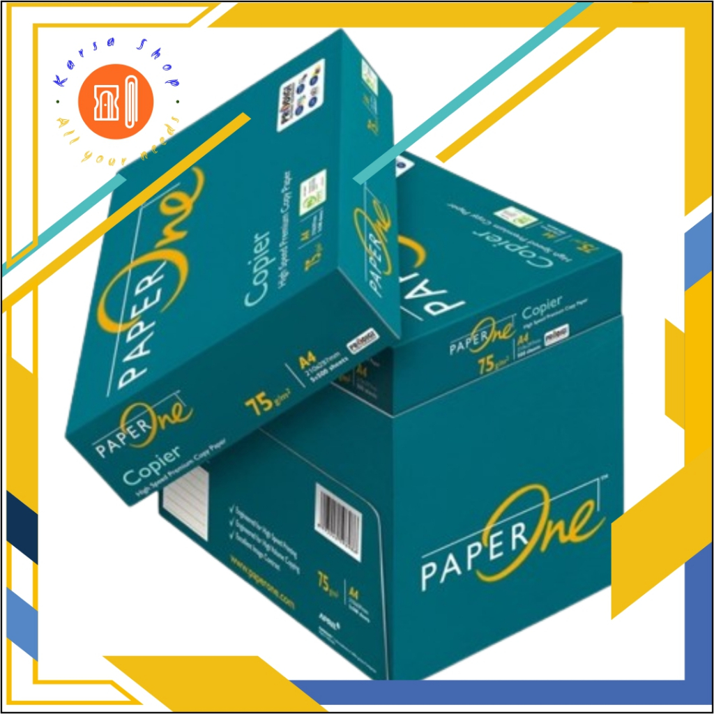 Jual Paperone Kertas A4 75gr Copier 1 Box 2500 Lembar Kertas Hvs A4