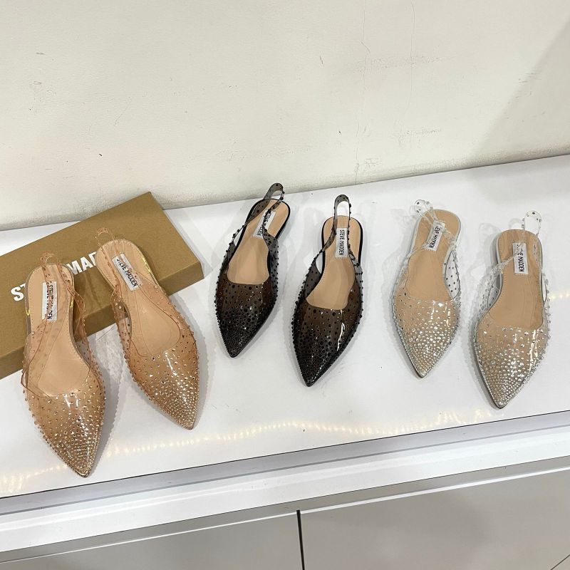Gold Sandals Steve Madden Josey Rose Gold Ballet Flats Shoes For Women  Arromic Women's Flats Pointed