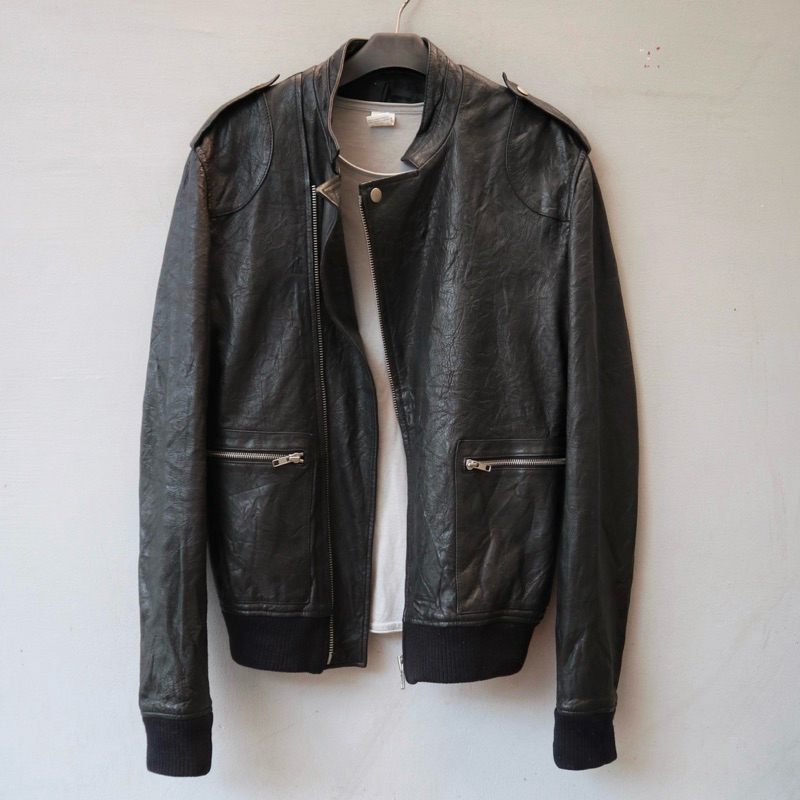 Jual Jaket kulit asli bomber biker motor rider leather jacket Pl bekas ...
