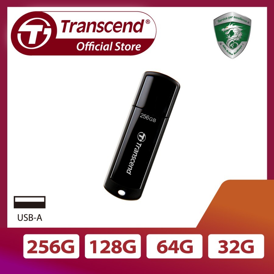 Jual Transcend Flashdisk USB 3.0 JetFlash 700 32GB 64GB 128GB 256GB ...