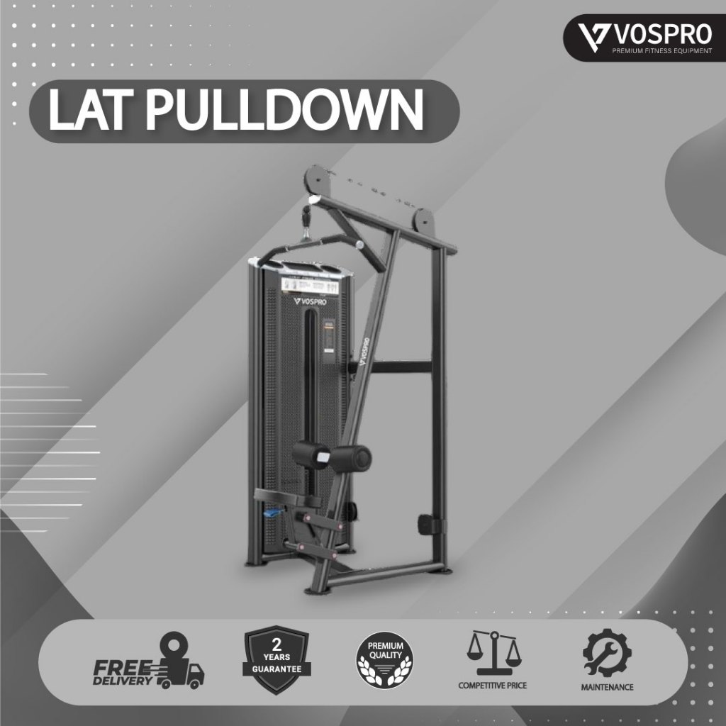 Jual Vospro Alat Olahraga Fitness Lat Pulldown Leg Press Hack Squat