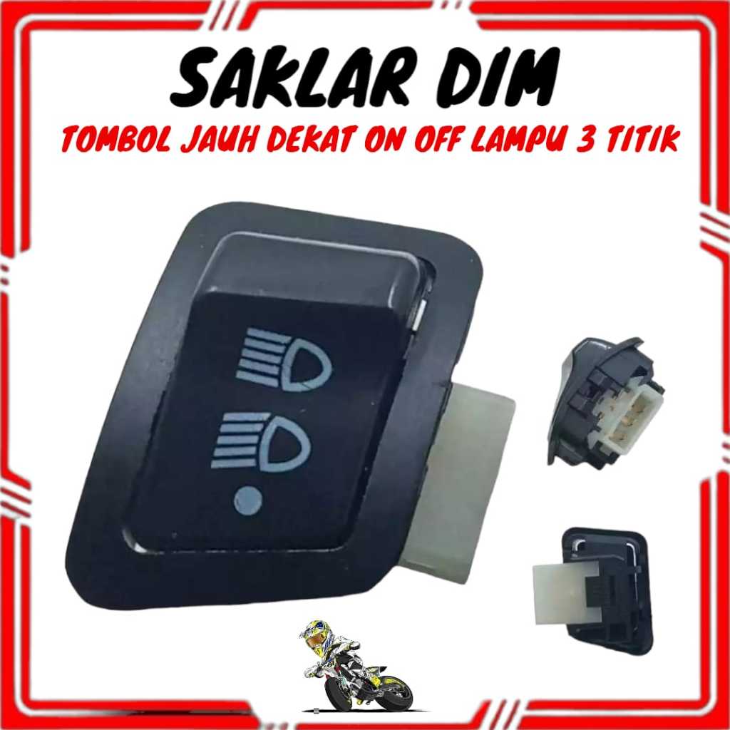 Jual Saklar Tombol Dim On Off 3 Mode/ 3 Fungsi Saklar On Off honda beat ...