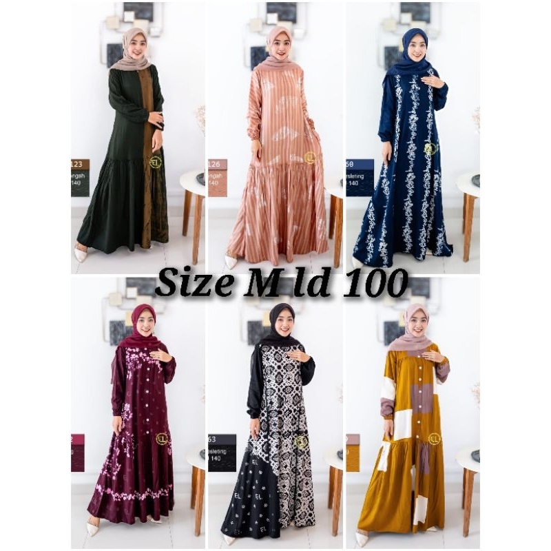 Jual Gamis Twill Ori Elzhaf Batik Terbaru Size M Ld Shopee