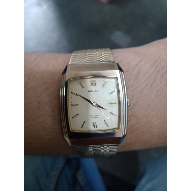 Jual Jam tangan Pria Men CITIZEN EXCEED 4 - 795733 K Tank Analog 