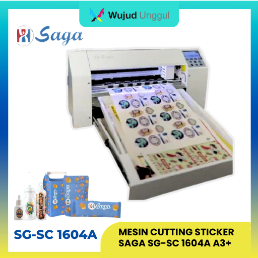 Jual MESIN CUTTING STICKER SAGA SG-SC 1604A A3+ | DIGITAL SERVO MOTOR ...