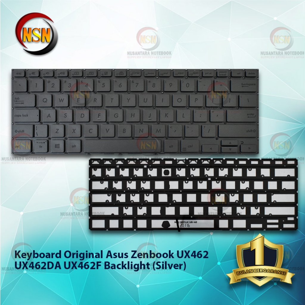 Jual Keyboard Laptop Original Asus Zenbook Ux462 Ux462da Backlight Silver Shopee Indonesia