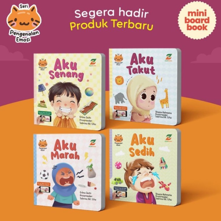 Jual Buku Seri Pengenalan Mengenal Emosi Anak Boardbook Buku Anak 1 2 3 