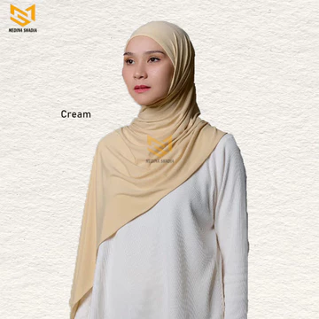 Medina Shadia Pashmina Kaos Rayon Premium Style Korean Hijab Simple New Edition Turkey Shawl