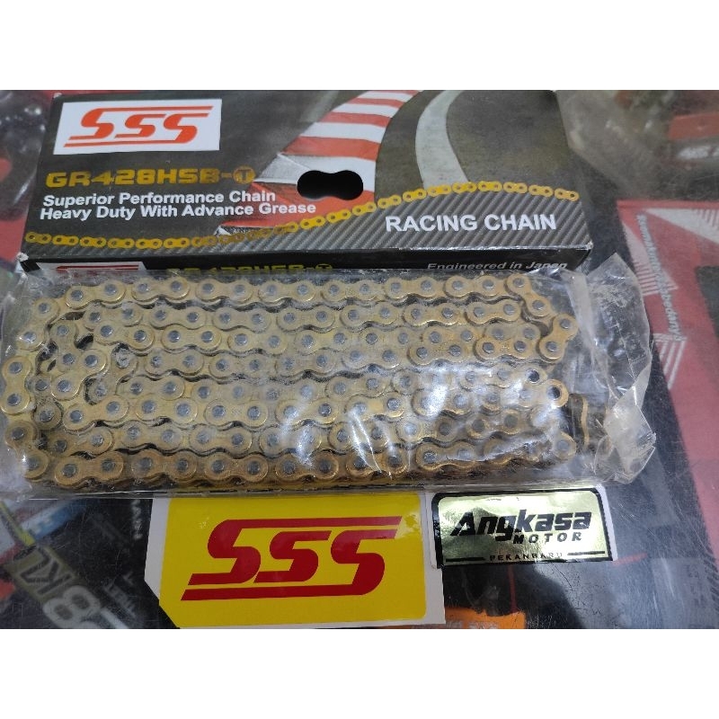 Jual rantai racing sss 428hsbt 130L chain racing | Shopee Indonesia