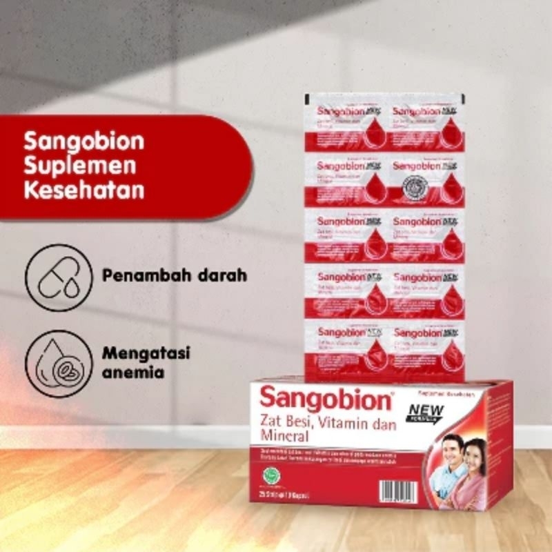 Jual SANGOBION/ Multivitamin Penambah Darah | Shopee Indonesia