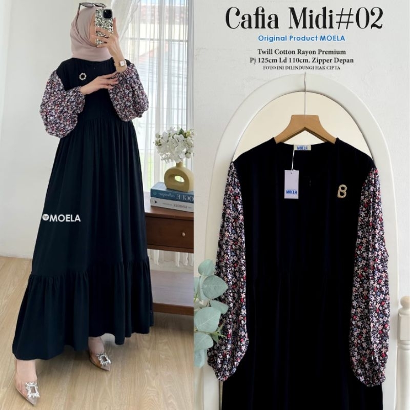 Jual CAFIA MIDI DRESS TWILL COTTON RAYON PREMIUM BUSUI FRIENDLY BY ...