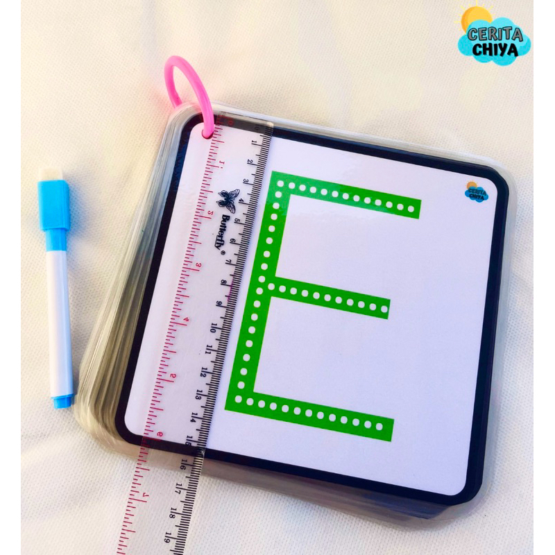 Jual Cerita Chiya - FLASH CARD ALPHABET A-Z JUMBO LAMINATING TEBAL ...