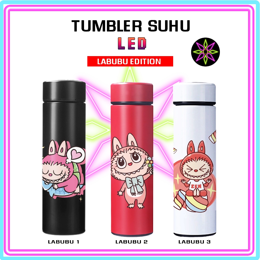 Jual Hikari Print Tumbler LED Labubu Edition TUMBLER TAHAN PANAS DINGIN ...