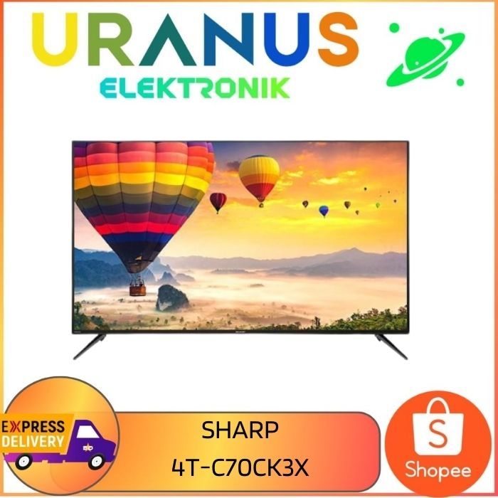 Jual Sharp 4T-C70CK3X TV LED 4K Android TV Aquos UHD 70 Inch | Shopee ...