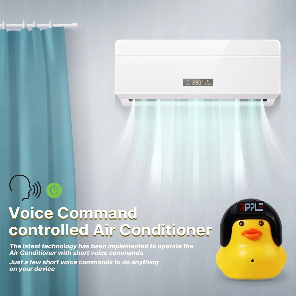 Bebek Pintar Perintah Suara Pengganti Remote R1 USB Smart AI Remote TV AC Night Lamp | AutoStock