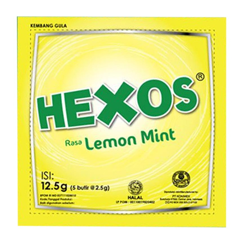 Jual Hexos Lemon Mint 12.5gr (5 Butir @2.5gr) | Shopee Indonesia