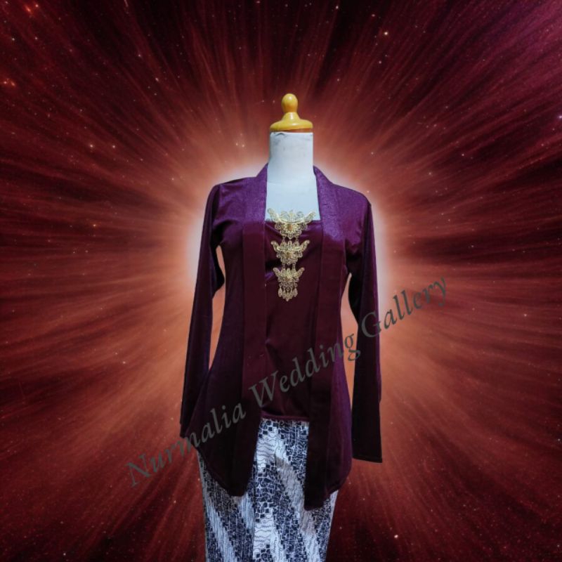 Jual Kebaya Bludru Kutu Baru Polos Termurah | Shopee Indonesia