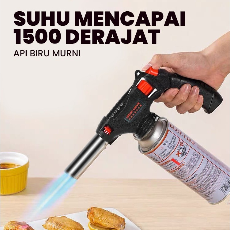 Jual Kepala Gas Portable Torch BBQ Blow Torch Flame Gun Korek Metal ...