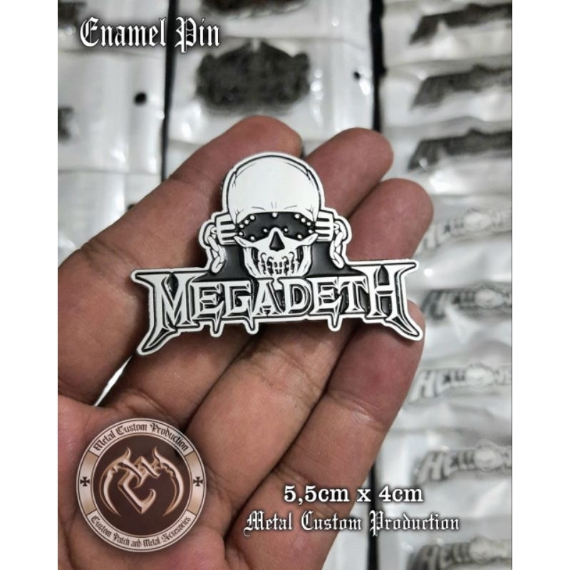 Jual Enamel Pin Badge Metal Megadeth / Pin Badge / Pin Band | Shopee ...