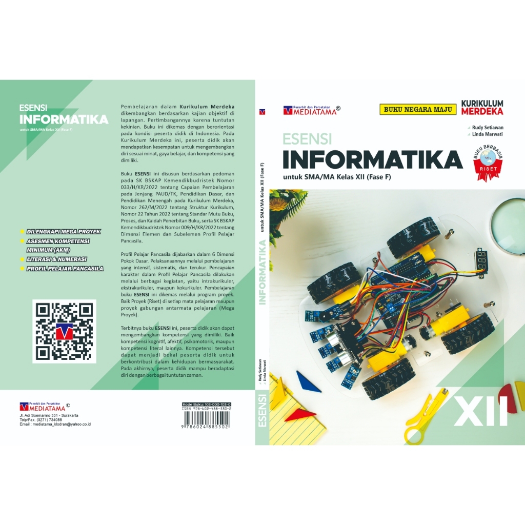 Jual Esensi Informatika Smama Kelas Xii Fase F Kurikulum Merdeka Buku Berbasis Riset Shopee 3895