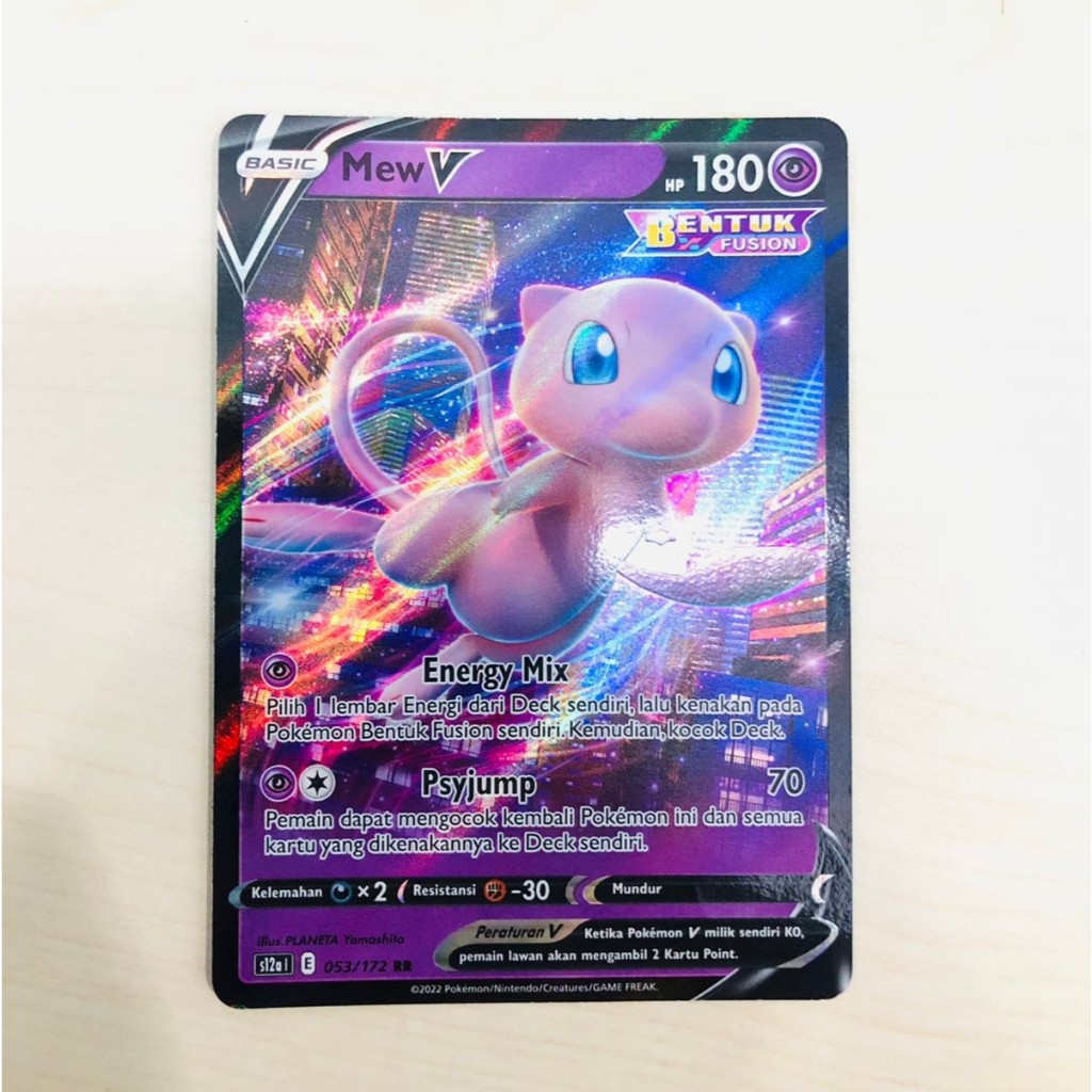 Jual pokemon card (Mew V) | Shopee Indonesia