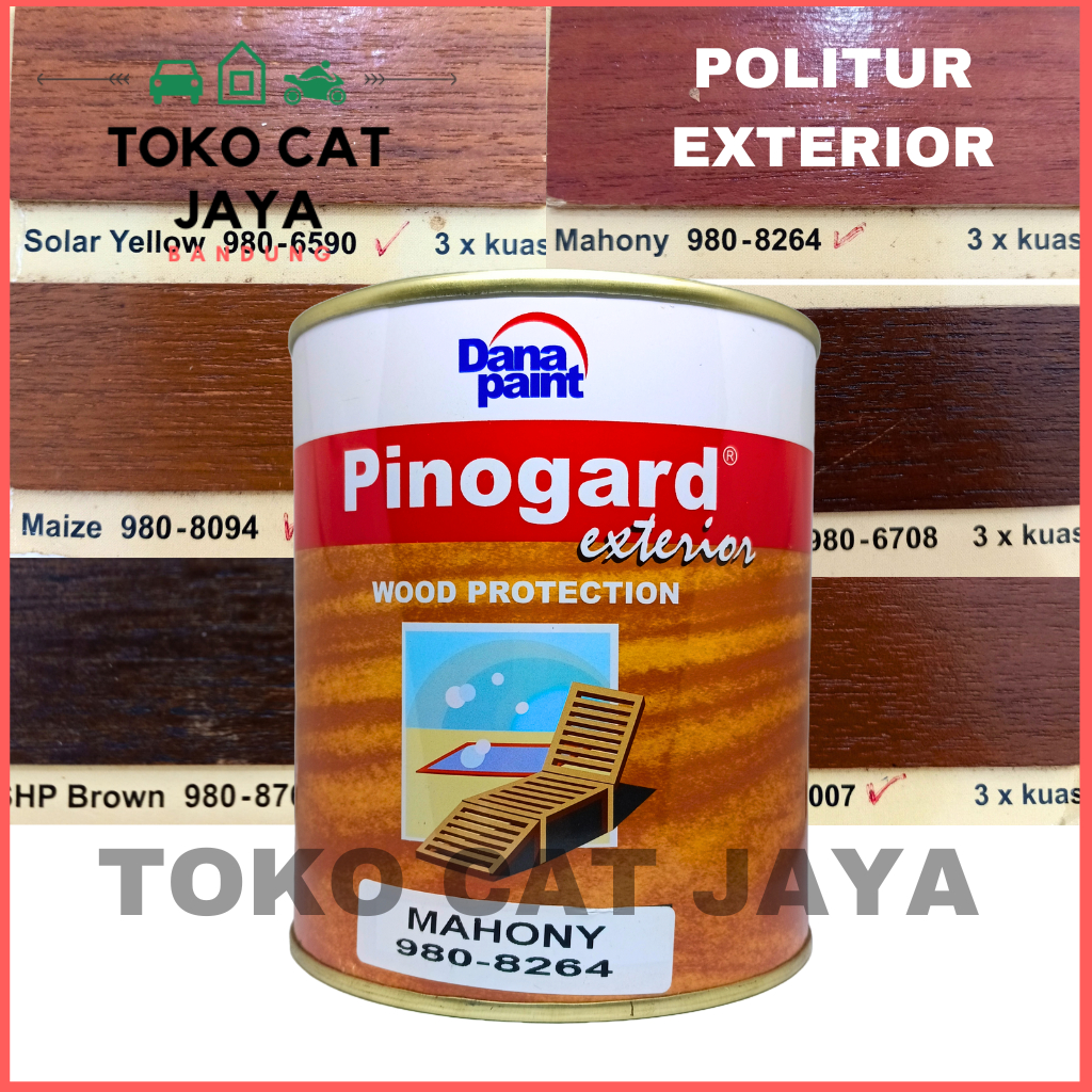 Jual Pinogard Cat Kayu Exterior Politur Pelitur Plitur Vernis