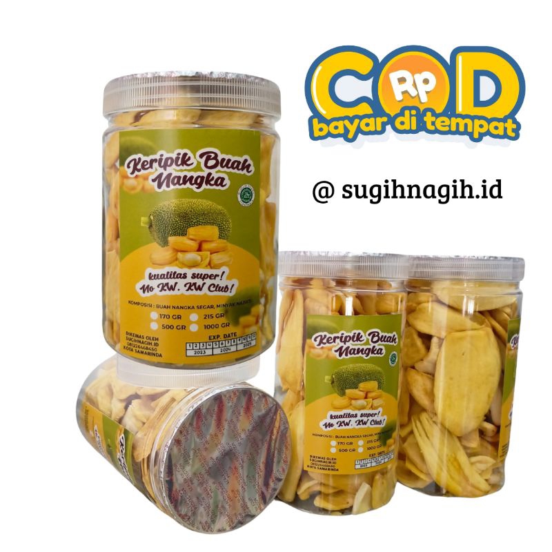 Jual Kripik Buah Nangka Khas Malang Kemasan Jar 750ml Shopee Indonesia