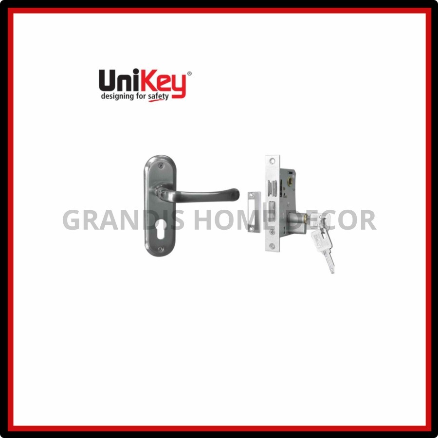 Jual UniKey Handle Set Eco Small HP 602 ECO SMALL SN/CP Gagang Pintu ...