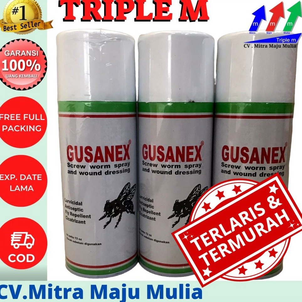 Jual Gusanex Spray Obat Luka Hewan Bebas Lalat M Art Wa Shopee