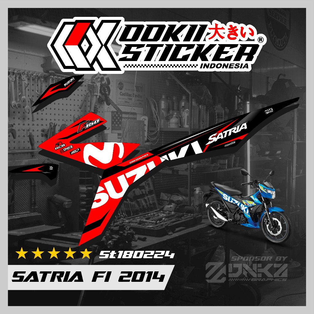 Jual Stiker Satria 2014/F150 FI Decal Striping Satria 2014/F150 FI 2014 ...
