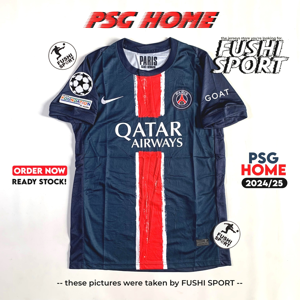 Jual Jersey Baju Bola Psg Home Full Patch New Grade Ori