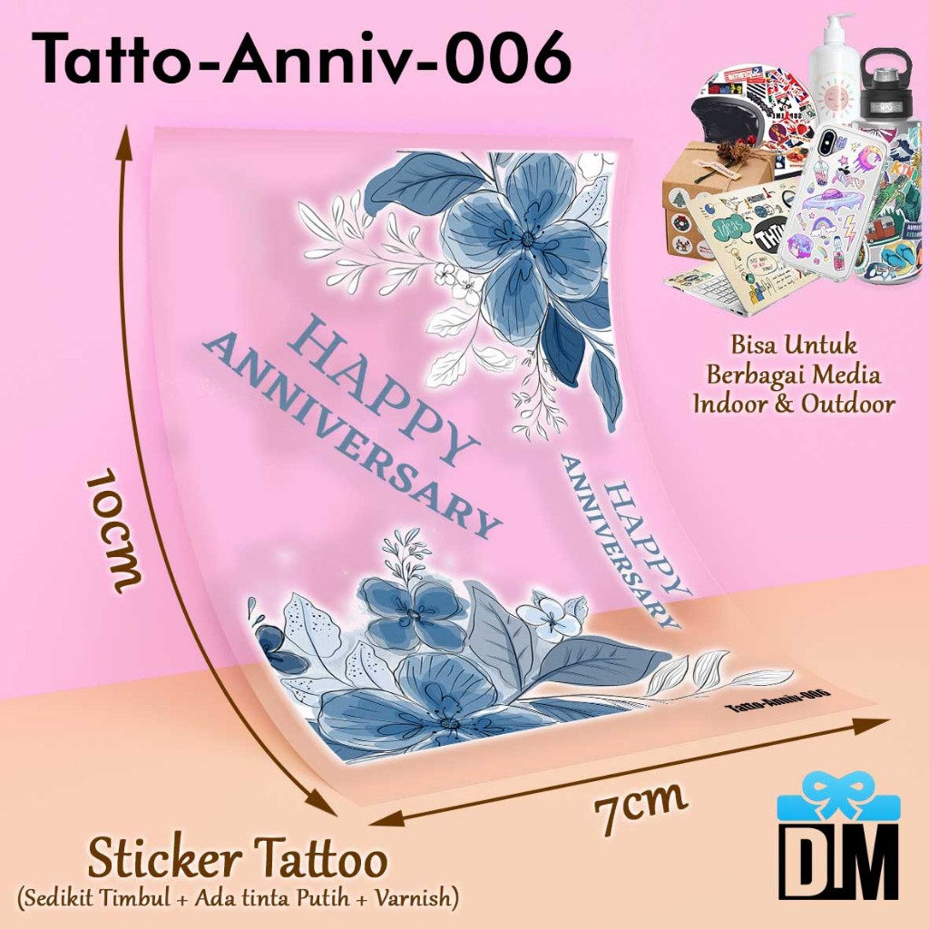 Jual Sticker UV Stiker Tato Wedding Anniversary Hadiah Gift Suvenir ...