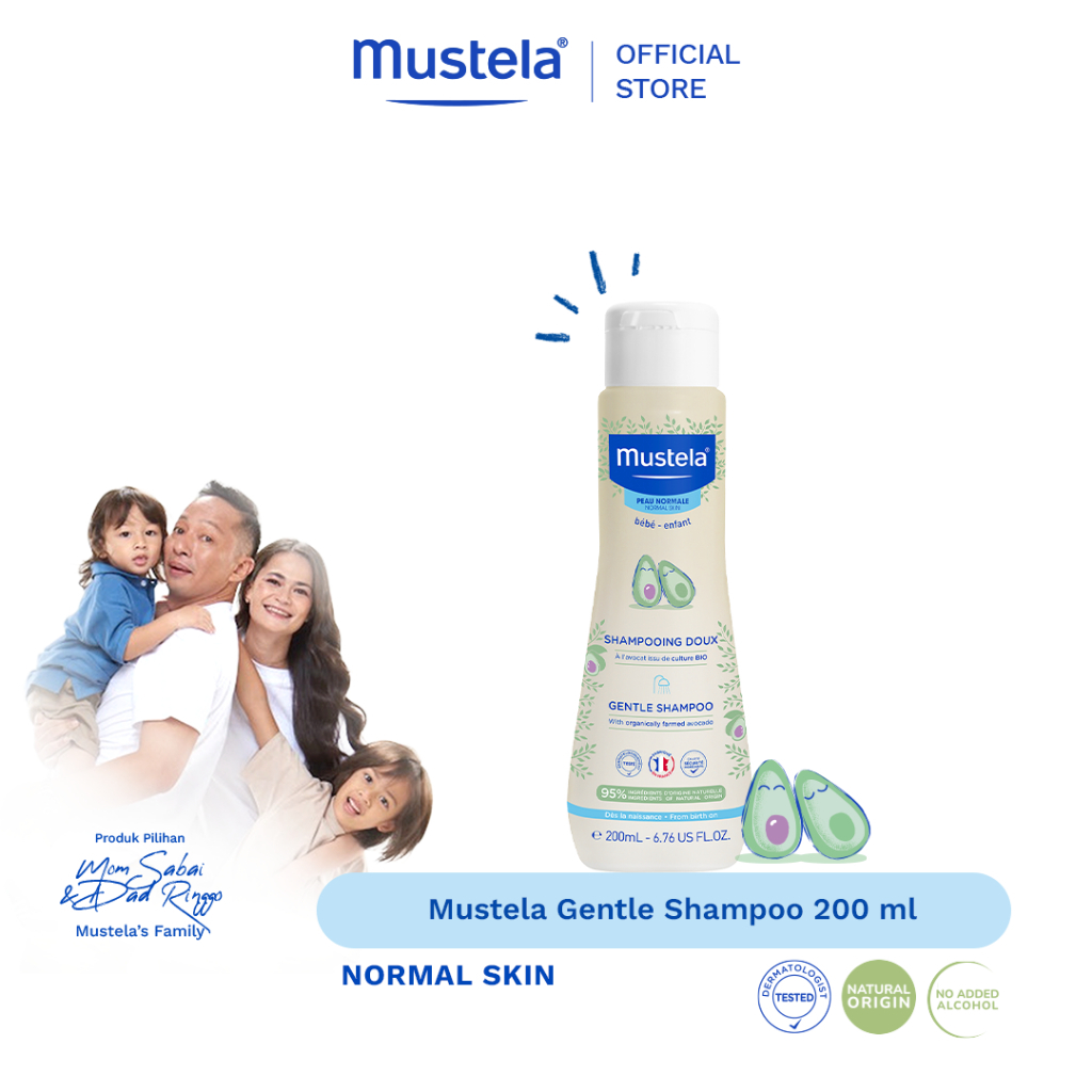 Mustela Bebe Gentle Shampoo 200 ml Shampoo Bayi