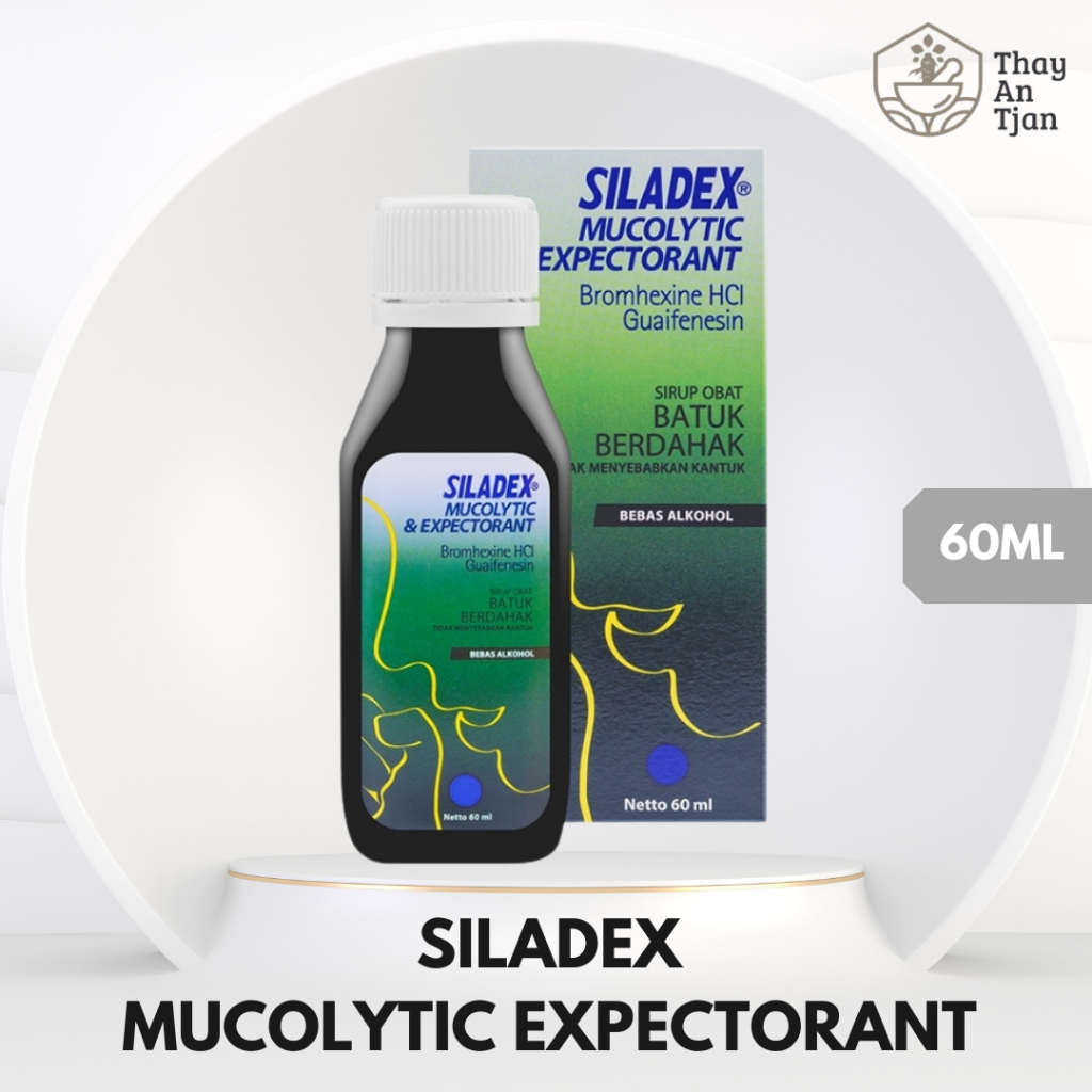 Jual SILADEX MUCOLYTIC & EXPECTORANT 60ML | OBAT BATUK BERDAHAK ...