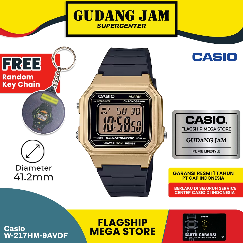 Jual Casio General W-217HM-9AVDF W-217HM W-217 W217HM W 217HM SLF ...