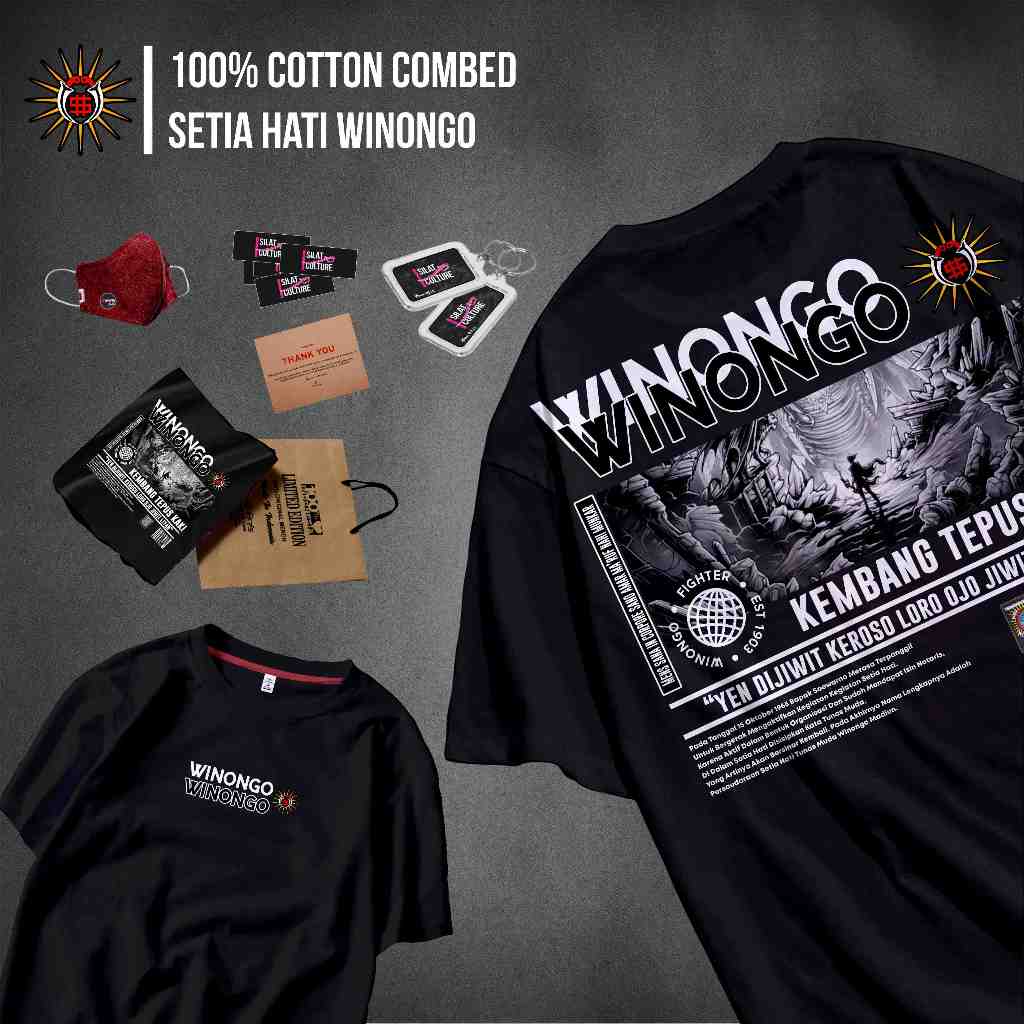 Jual KAOS PSHW WINONGO TUNAS MUDA SETIA HATI WINONGO Kode BROWN ...