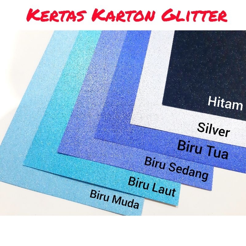 Jual Kertas Karton Gliter Glitter Paper Craft | Shopee Indonesia