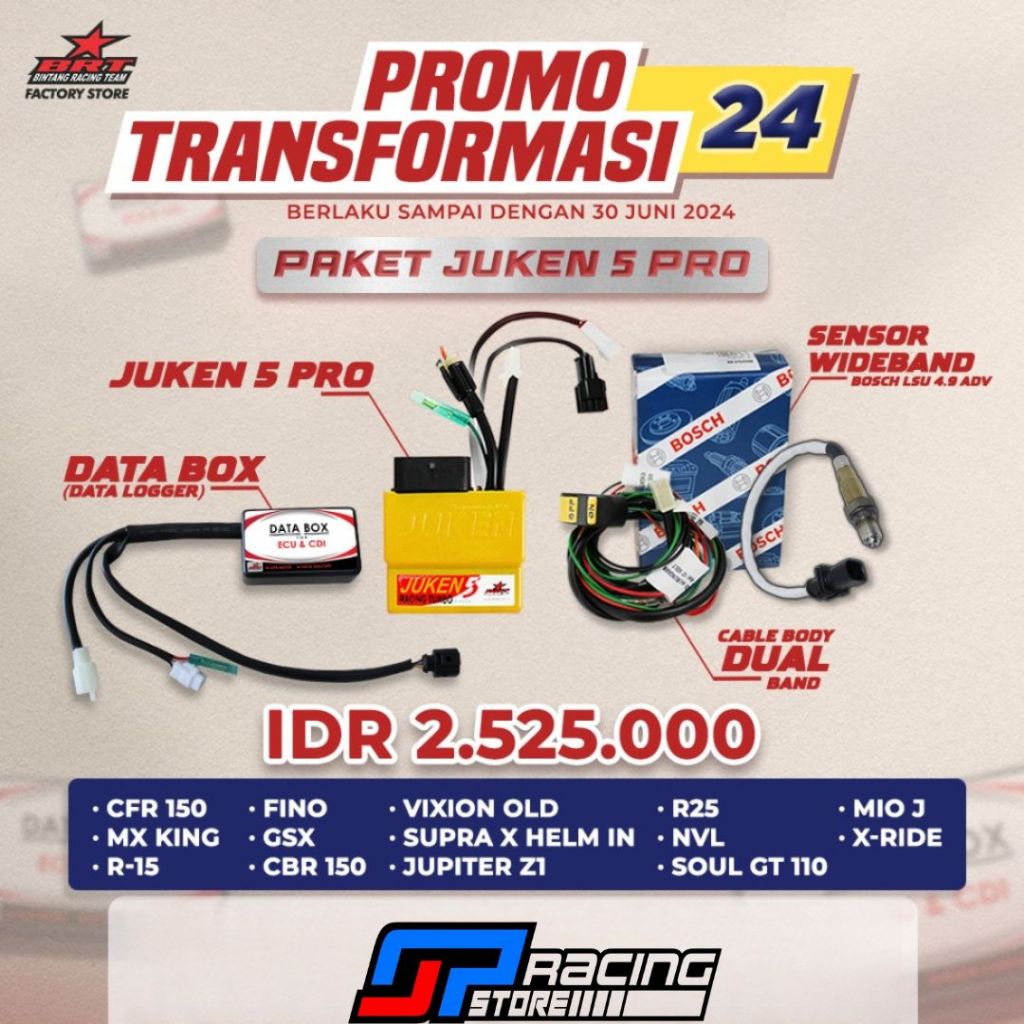 Jual BRT Paket ECU Juken 5 Pro - Afr Modul - Switch Dualband - Sensor ...