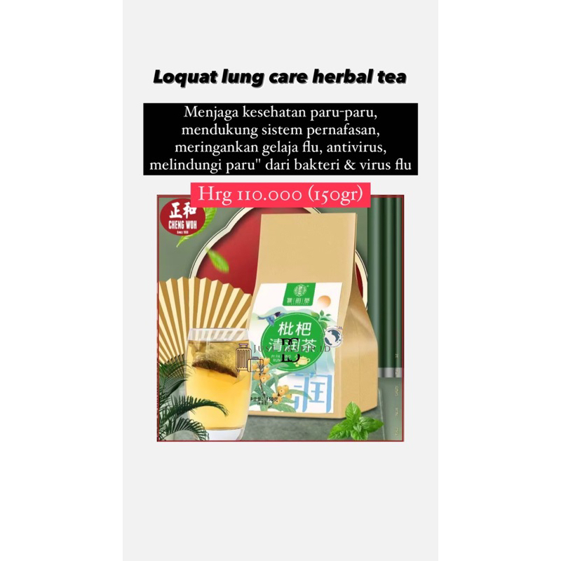 Jual loquat lung care herbal tea (PO PENANG) | Shopee Indonesia