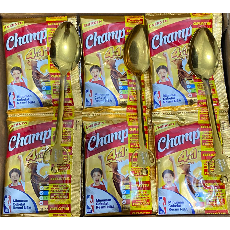 Jual Energen Champion Per Renteng Isi (10pcs) Gratis Sendok Cantik ...
