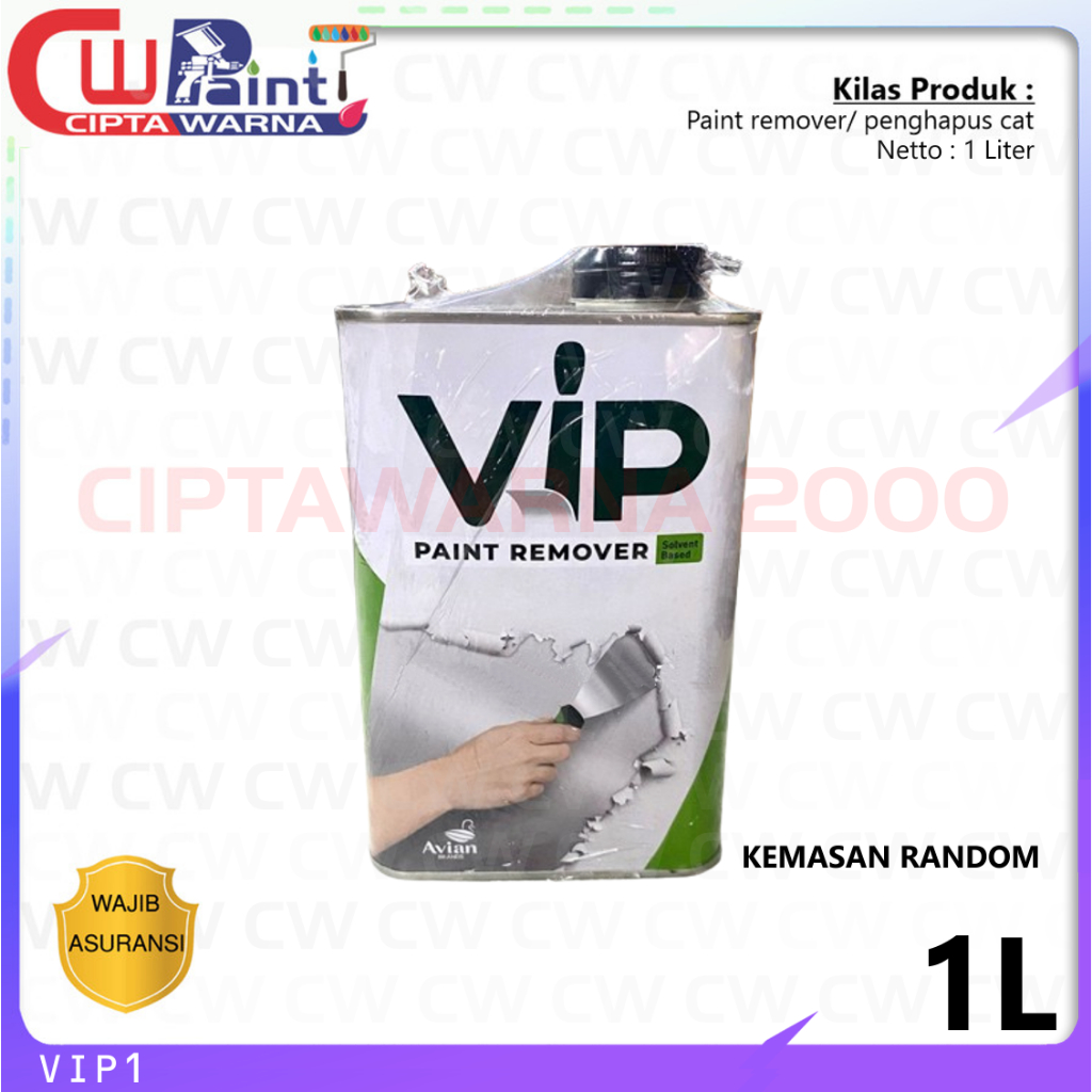 Jual VIP Paint Removal 1 Kg 1000 Gr Perontok Cat Soda Api Avian ...
