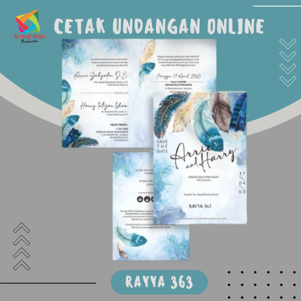 Jual RAYYA 363 UNDANGAN PERNIKAHAN I LANGKO I UDANGAN JADI I UNDANGAN ...