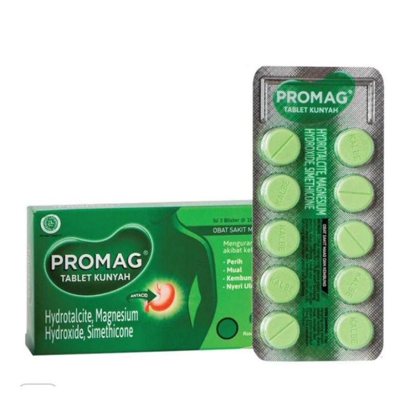 Jual obat mag (promag) 1 kotak isi 3 lembar | Shopee Indonesia