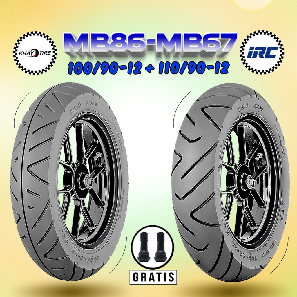 Jual Sepasang Ban Motor NEW SCOOPY - FREEGO IRC MB86 100/90-12 dan MB67 ...