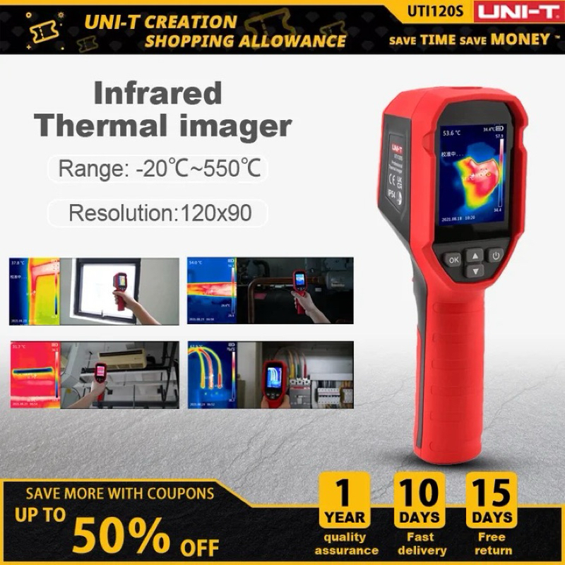 Jual Thermal Imager Camera UNI-T UTi120S Infrared Thermometer UNIT UTi ...