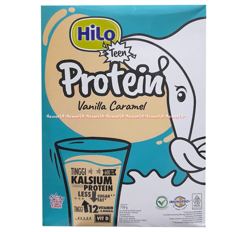 Jual Hilo Teen 750gr Hi Protein Vanilla Caramel Susu Kalsium Untuk ...