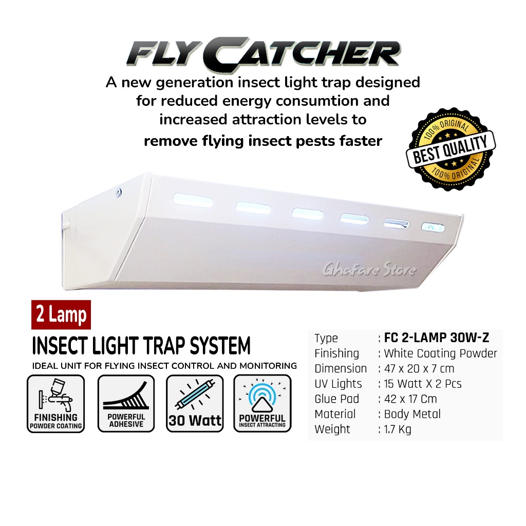 Jual FC30W Z Fly Catcher 30 Watt Lampu Perangkap Serangga Terbang 2 Lampu Insect Trap