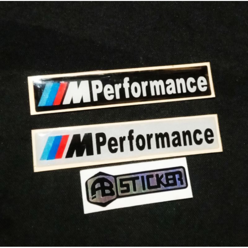 Jual Stiker Sticker Emblem BMW M PERFORMANCE TIMBUL | Shopee Indonesia