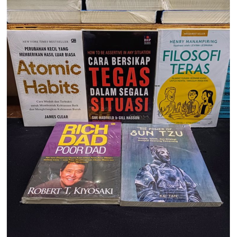 Jual Paket 5 Buku The Power Of Sun Tzu Atomic Habits Cara Bersikap